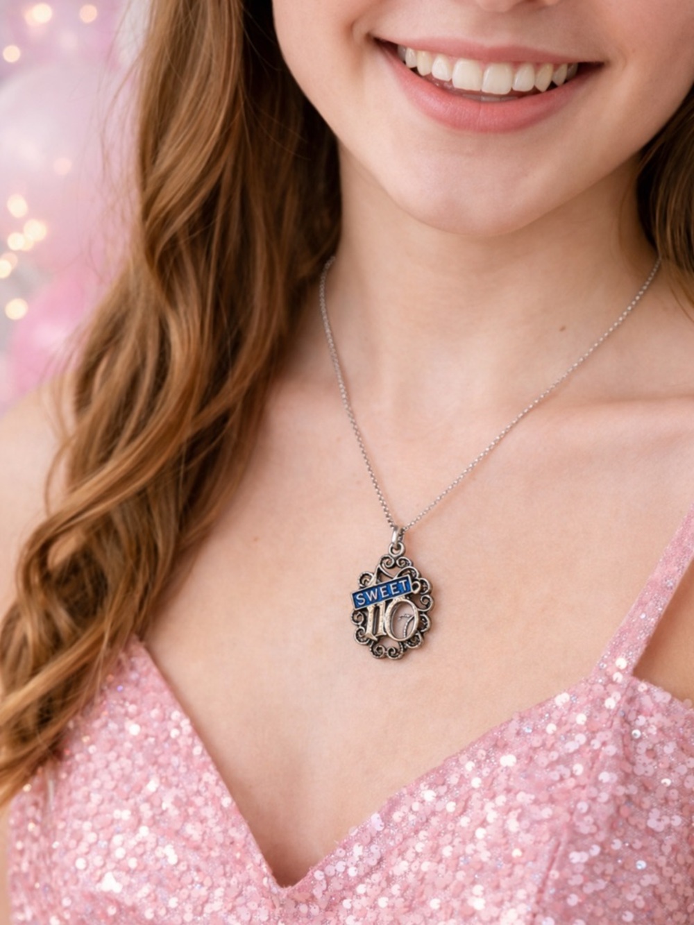 Vintage SWEET 16 Pendant Necklace